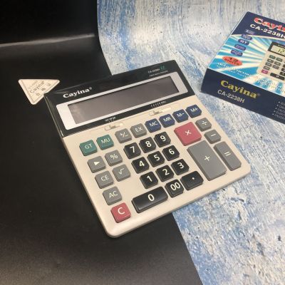 Calculator เครื่องคิดเลข 12 หลัก พลังงานแสงอาทิตย์ ขนาดใหญ่ รุ่น CA-2238H เครื่องคิดเลขตั้งโต๊ะ จอใหญ่ คิดเลข ตัวเลขใหญ่