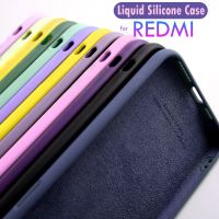 Liquid Silicone Case Redmi 10 10C 10A 9 9C NFC 9A 9AT 9T Redmi Note 11 Pro+ 5G 11S 8T 8 9S 9 10 Pro 10s Micro Fiber Cover