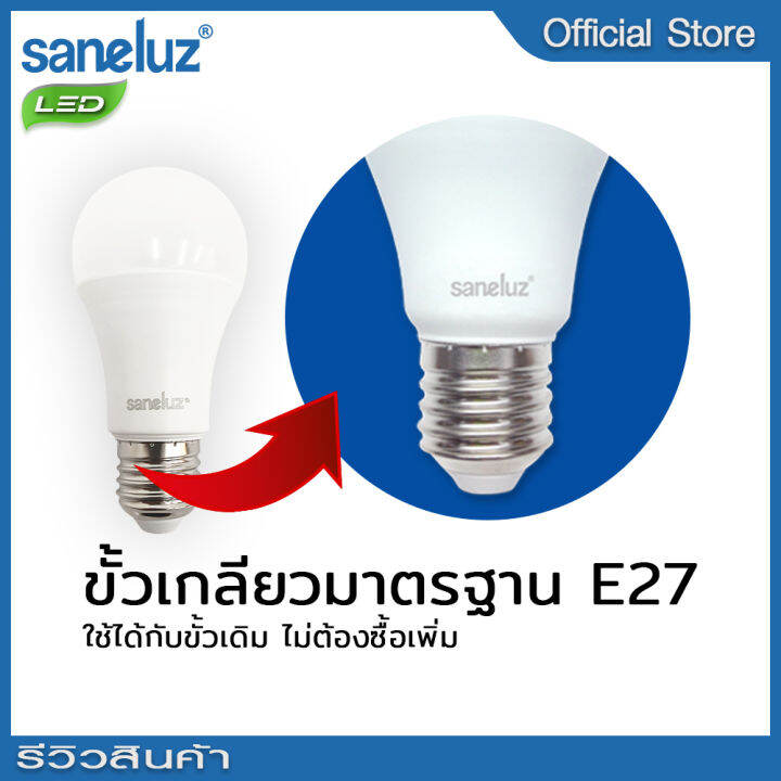 saneluz-ชุด-1-หลอด-หลอดไฟ-led-bulb-3w-5w-7w-9w-12w-14w-18w-แสงสีขาว-daylight-6500k-แสงสีวอร์ม-warmwhite-3000k-ไฟแอลอีดี-หลอดปิงปอง-ขั้วเกลียว-e27-หลอกไฟ-ใช้ไฟบ้าน-ac-220v-led-vnfs