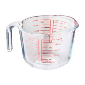 1000ml Glass Measuring Cup with Scale Handle Cake Tools Oil Pot