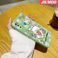 JIUMOO เคสสำหรับ Infinix ขายดี9 Play เคส X680ลายการ์ตูนโชคกระต่ายเคสมือถือนิ่มบางขอบสี่เหลี่ยมด้านข้างเคสซิลิโคนเคสป้องกันการกระแทก