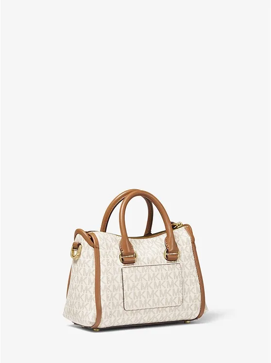 Túi xách Michael Kors mini đeo chéo 32T0GCCC1B-Carine Extra-Small Logo  Crossbody Bag-vanilla 