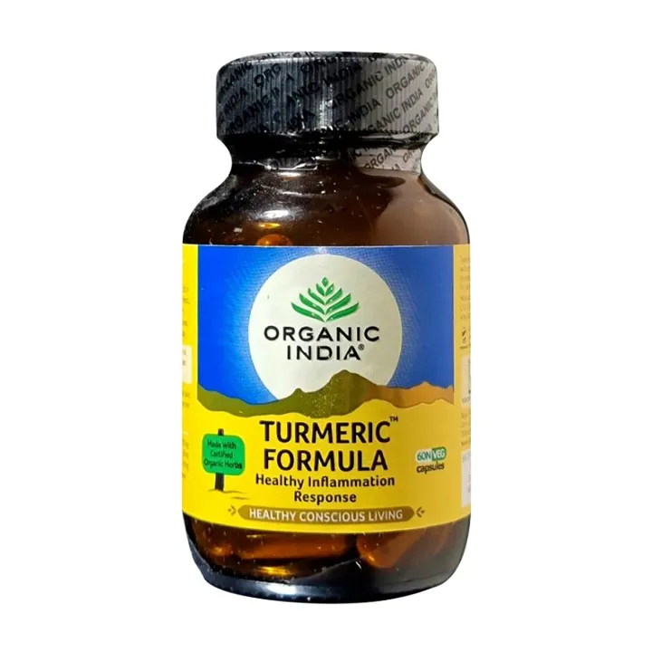 Natural Efe Organic India Turmeric Formula Healthy Inflammation Response แคปซูล ขมิ้นชัน