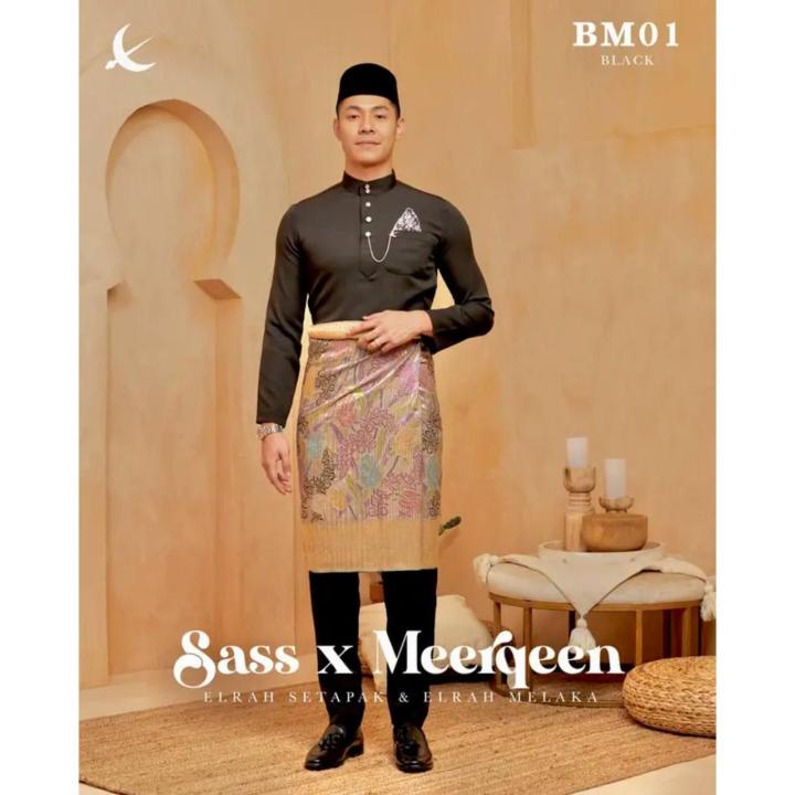 New Design 2023 Edition Baju Melayu Elrah Exclusive Magnificent 40 Slimfit Black Lazada