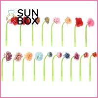 SUN BOX การตกแต่งบ้าน เครื่องเขียน หมึกดำ 0.5 มม. ลายเซ็น ดินสอดอกไม้ ปากกาเจล ปากกาซิลิโคน ดินสอสี