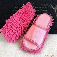 ☌▦● Lazy Mop Slippers Washable Microfiber Cleaning Floor Dusting Slippers Detachable Mopping Shoes Household Floor Cleaning Tools