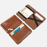 Casual Water-proof Credit Card ID Card Holder PU Leather Money Clip Men Magic Wallet Business Wallets Card Storage Case