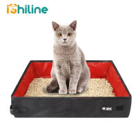 Folding Travel Cat Litter Box Dog Toilet Tray Folding Cat Litter Bedpan Waterproof Outdoor Foldable Cat Litter Box