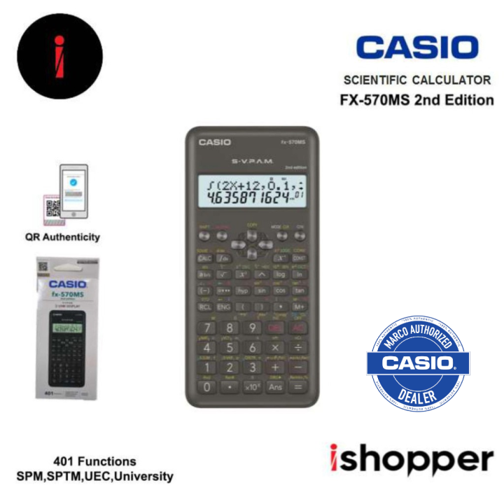 CASIO SCIENTIFIC CALCULATOR FX570MS2 Lazada