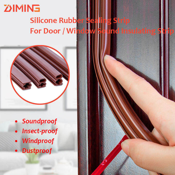 6Meters Self Adhesive Silicone Sealing Strip Window Door Rubber Seal