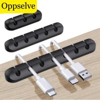 Oppselve Cable Organizer Silicone USB Cable Winder Flexible Cable Management Clips Cable Holder For Mouse Headphone Earphones Cable Management