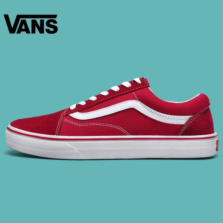 hot-original-van-soft-sole-low-neck-thick-rubber-fashion-casual-sports-sneakers-wear-resistant-school-shoes-skateboard-shoes-red