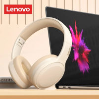 หูฟังไร้สายบลูทูธ TH30 Lenovo 5.3หูฟังพับเก็บได้หูฟังเกมเฮดโฟนพร้อมไมค์สปอร์ตหูฟังเพลง250MAh