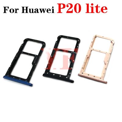 ‘；【。- 10PCS For  Nova 3 3E P20 Lite Nova 3I SIM Card Tray Slot Holder Adapter Socket Repair Parts