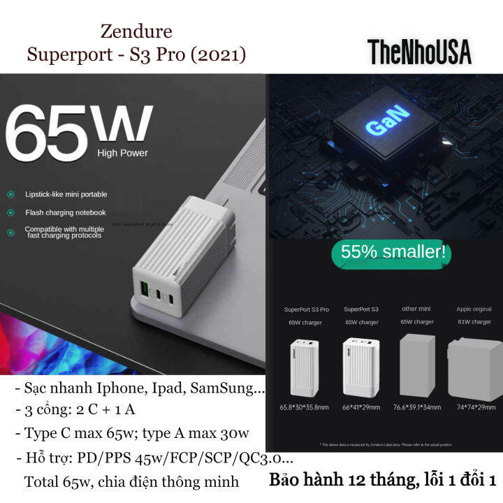 CỦ SẠC ZENDURE SUPERPORT 20W ZD1P20PD ...