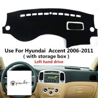 【CW】 Pissenlit Anti Dust Car Dashboard Cover Sun shade Mat Fit Accessories for Hyundai Accent 2006 2007 2008 2011 Left Hand Drive