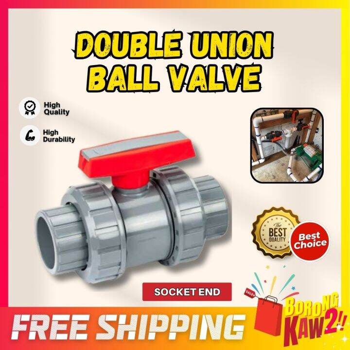 Poly Ball Valve Double Union Ball Valve Socket Ends Ball Valve 1 Inch