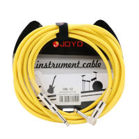 JOYO สายแจ็ก สายแจ็คกีต้าร์ หัว L Effect Cable15ft./4.5m O.D-6.3mm.CM-12 สีเหลือง (550)