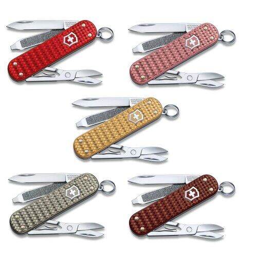 Victorinox Swiss Army Keychain Classic Pocket Knife Precious with Woven