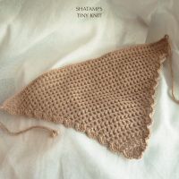 Shatamps - Tiny Knit ผ้าโพกหัวไหมพรม ถักโครเชต์ ผ้าสามเหลี่ยม