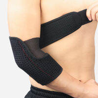 กีฬาปรับ Neoprene Elbow ce Wraps สีดำ Breathable Arm Support สายคล้องคอ Joint Sprain Protection เทนนิสนักกอล์ฟ Men