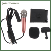 JointFlowers Portable 3.5MM STEREO Studio MIC KTV คาราโอเกะมินิไมโครโฟนสำหรับโทรศัพท์มือถือ PC