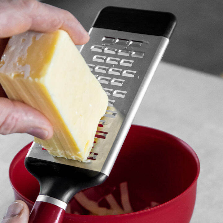 kitchenaid-stainless-steel-etched-cheese-grater-almond-cream-empire-red-onyx-black-ที่ขูดอาหาร-ชีส