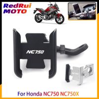 For Honda NC750 NC750X All Year Motorcycle Mobile Phone Holder GPS Navigator Rearview Mirror Handlebar Bracket Accessories