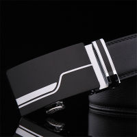 Mens fashion Accessories brand belts hight quality real leather automatic buckles black waistband for male sale free shipping