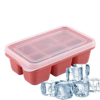 Ice Cube Tray Portable Ice Cube Mold Reusable Ice Cube Maker With Lid Ice Blocks Maker Model For Cold Beverage Cocktails Ice Maker Ice Cream Moulds