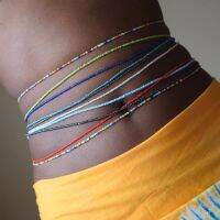 【CW】☫  Hot Glass Beads Waist Chains Jewelry Beach Belly Chain Accessories Waistband