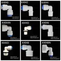 1/4 3/8 OD Hose Tube 1/8 1/4 1/2 Reverse Osmosis Aquarium Quick Fittings RO Water Elbow Plastic Pipe Coupling Connector