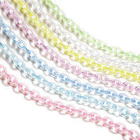 St.kunkka 50ซม. 1Pcs TransparentColorful Chain พลาสติก Chain Links อะคริลิค Link Chain Lobster Clasp พวงกุญแจสำหรับสร้อยคอสร้อยข้อมือ