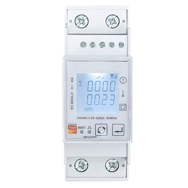 Tuya Smart ZigBee Energy Meter Single Phase 80A Din Rail Power Monitor 110V 220V 50/60Hz Lazada