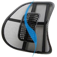 WATTLE Home Car Back Pad Office Seat รองรับ Protector Support Waist Cushion 40*40Cm Ventilate Hot Mesh Chair Massage Lumbar