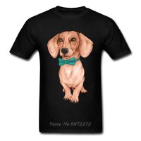 I Love My Dog Pet Animal T Shirt Men Dachshund Wiener Dog Drawing Picture Tshirt Handsome Man Cute Teckel Cotton Tees XS-6XL