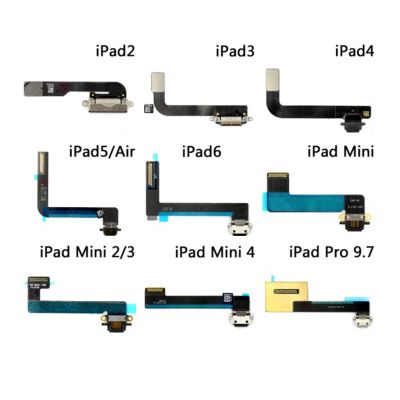 สายชาร์จ Flex 10 ชิ้นสําหรับ iPad 2 3 4 5 6 Air Pro 9.7 10.2 A1822 A1893 Mini 1 2 3 4 ขั้วต่อ USB Mini 5 A2133 พอร์ตชาร์จ