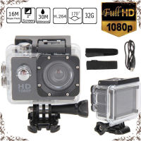 กล้องแอคชั่นแคมเมรา Full HD 1080P กล้องกีฬากันน้ำใต้น้ำ2.0นิ้วกล้องวิดีโอกีฬา DV Cam สำหรับ Go Car HD Cam Pro