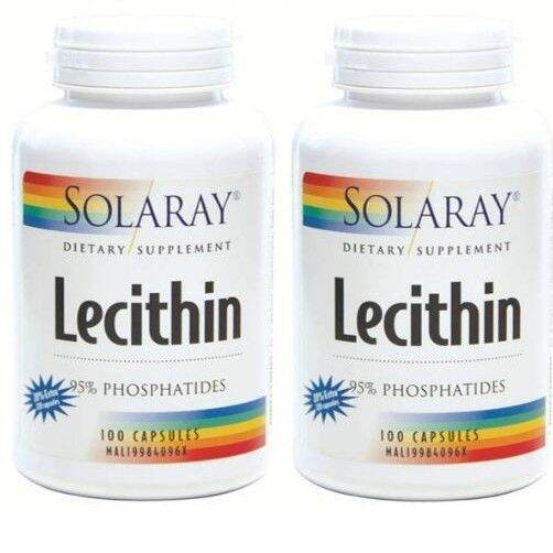 Solaray Lecithin Capsules (120's 120's x2) Lazada