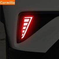 Carmilla 2ชิ้น/เซ็ตไฟ Led แบบหลายใบพัดไฟกันชนหลังไฟเบรคสำหรับรถ Toyota C-HR CHR 2016 2017 2018 2019 2020ดัดแปลง