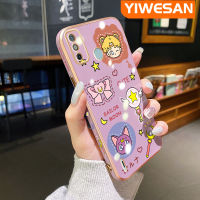 YIWESAN Caing สำหรับ Tecno Spark Go 2020 Spark Go 2021 Spark 6 Go Camon 20 Spark 10 Itel เคส S23รูปแบบใหม่เคสลายการ์ตูนสาวสวยขอบสี่เหลี่ยมพื้นผิวชุบซิลิก้าเจลนิ่มกันกระแทกเคสมือถือรวมเลนส์กล้องถ่ายรูปฝาครอบป้องกัน