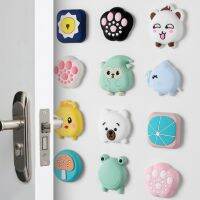 1PC Fashion Wall Sticker Door Stopper Doorknob Rubber Fender Lock Protective Pad Crash Pad Wall Door Bedroom Decoration Protecto Decorative Door Stops