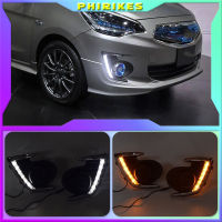 LED DRL Daylight Daytime Running Lights Front Fog Light Lamp for Mitsubishi Attrage Mirage G4 2012-2015