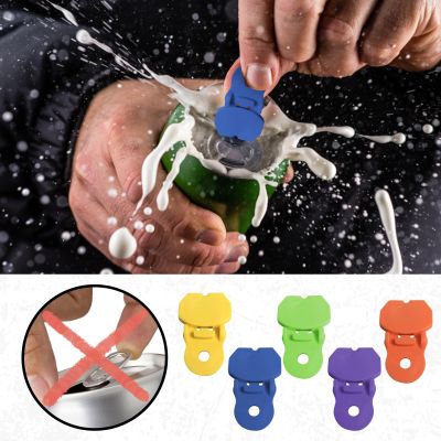 ☁ 1PC Plastic Small Can Opener Drink Beer Cola Beverage Bottle Opener Easy Pull Ring Kitchen Restaurant Party Bottle Opening Tool