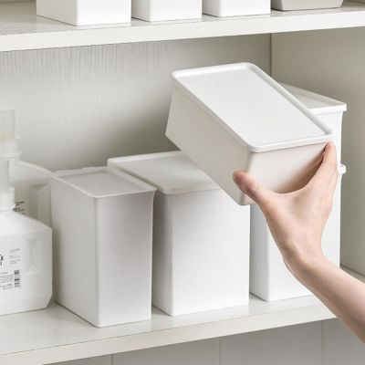 Stackable Non-slip Groove Design Storage Baskets Storage Box Laundry Powder Box