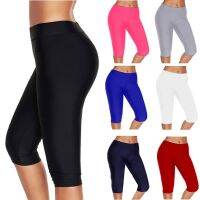 【VV】 Waist Push Up Leggings Crop Wide Waistband Cycling Short Workout Jogging Training