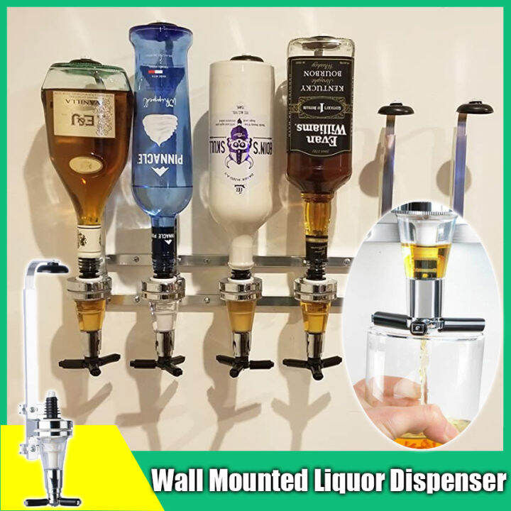 Wall Mounted 1 Station Liquor Dispenser Bar Drink Dispenser Bottle Dispenser Drinking Pourer Bar