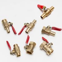 Brass small ball valve 1/8 1/4 3/8 1/2 Female/Male Thread Brass Valve Connector Joint Copper Pipe Fitting Coupler Adapter