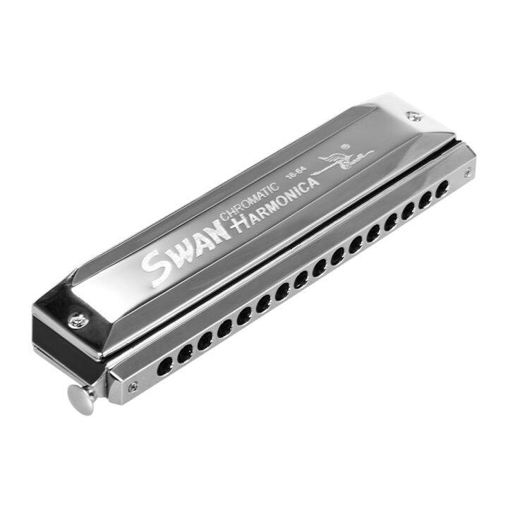 Swan SW1664 16 Holes Chromatic Harmonica C Key 64 Tones Mouth Organ