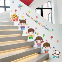 Cartoon Children Wall Stickers Decor DIY Animals Mural Decals for Kids Rooms Baby Bedroom Kindergarten Nursery Home Decoration